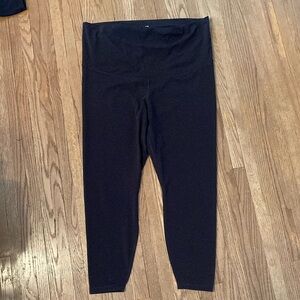Old Navy Maternity Black Full-Length Leggings with Supportive Waistband